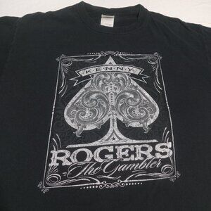 Kenny Rogers The Gambler Men's Short Sleeve T Shirt L Gildan HC Tag